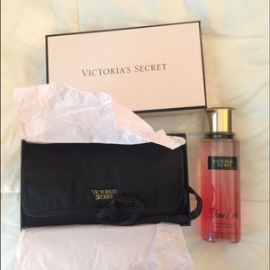 Victoria secret makeup bag and spray